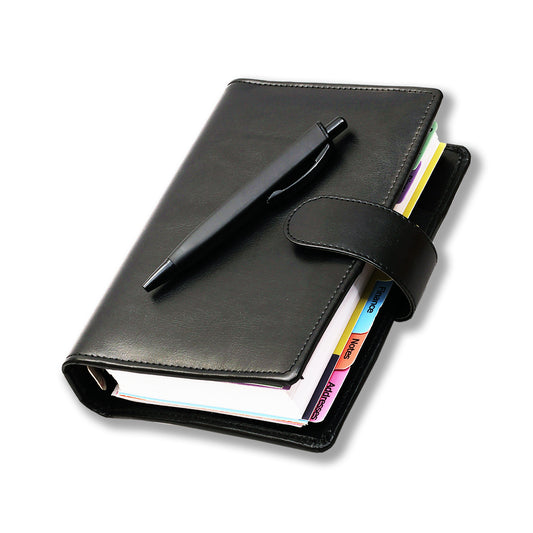 Black 2025 Corporate Stylish Faux Leather Organizer Diary for office Going Men And Women