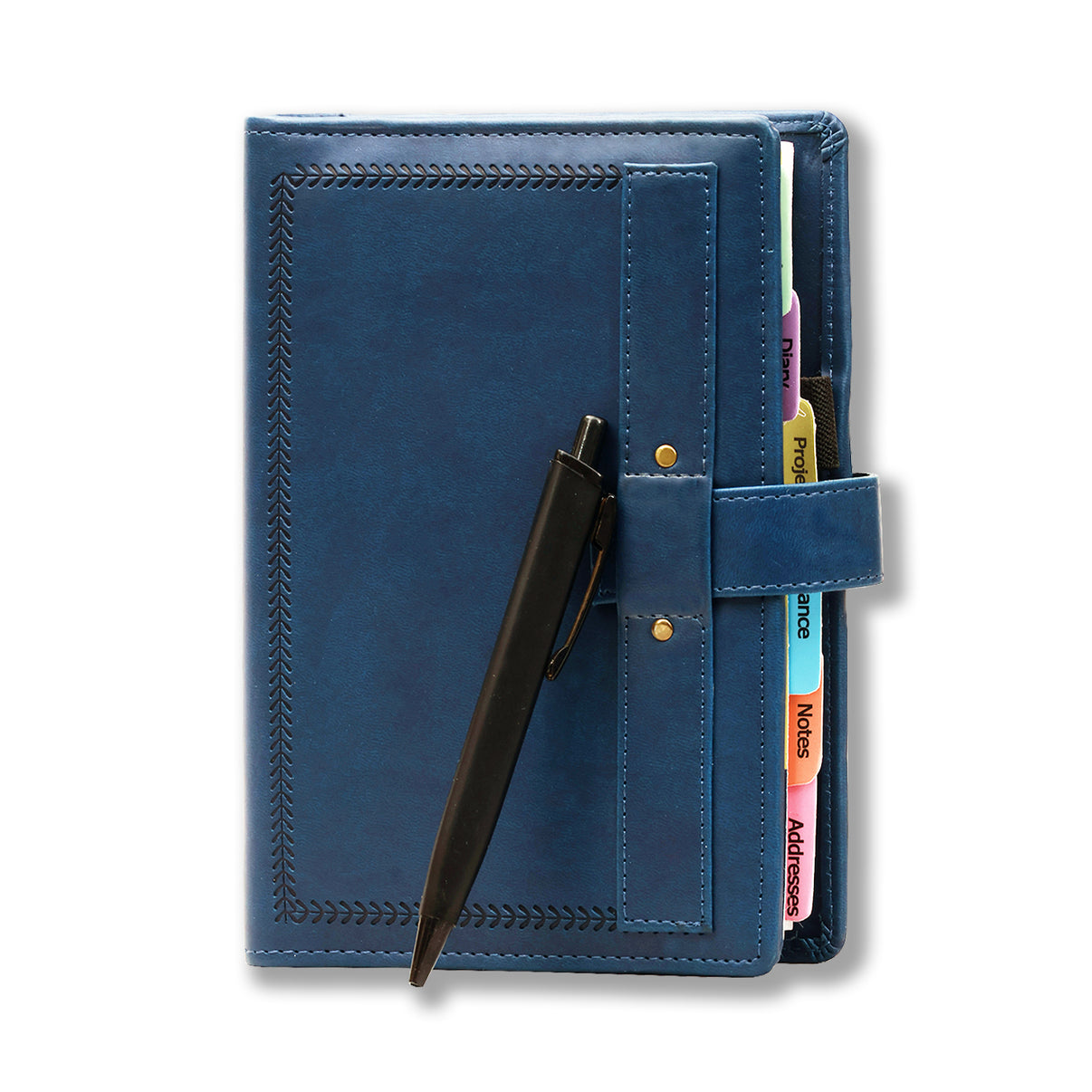 Blue Designer 2025 Diary For Work Home Office with Pen Paperlla