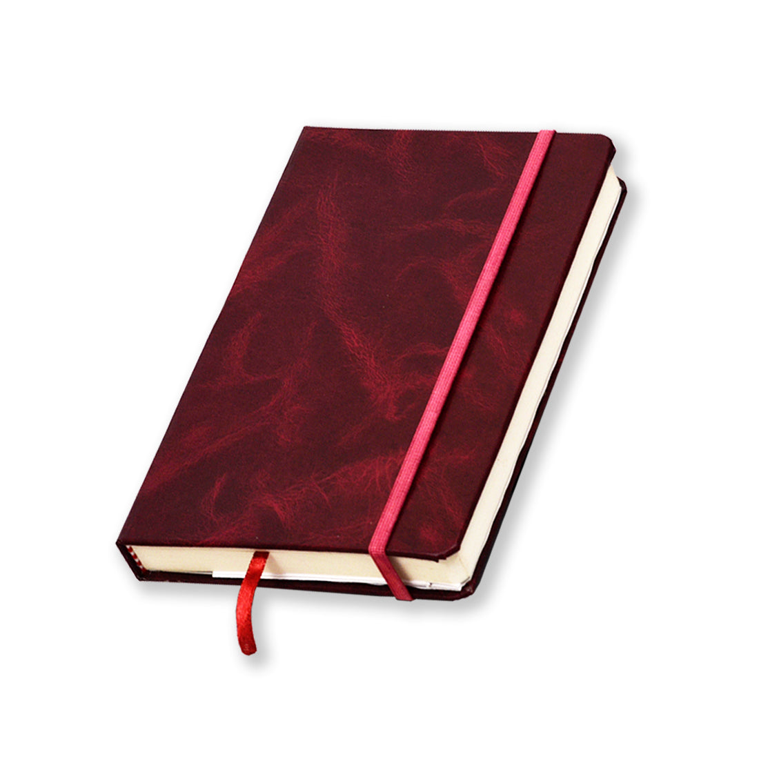 Hard Bound Notebook, Ruled, 240 Pages Journal Diary (Red)