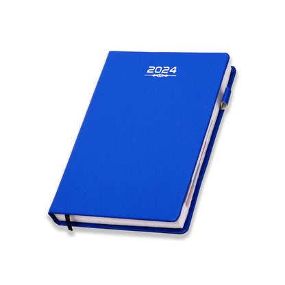 Blue 2024 All in one Daily Diary | Monthly Monitor | Yearly Organizer Diary.