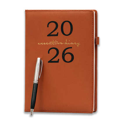 Brown 2026 Dated Appointment Book & Planner Journal Diary