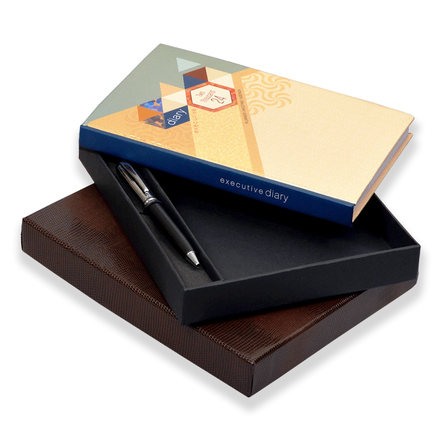 Personalized Small Diary and Pen Gift Set | GiftanaIndia