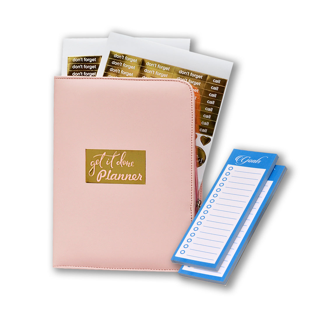 Exclusive Pink Corporate business Undated diary / Organizer Planner Set with to-do-list.
