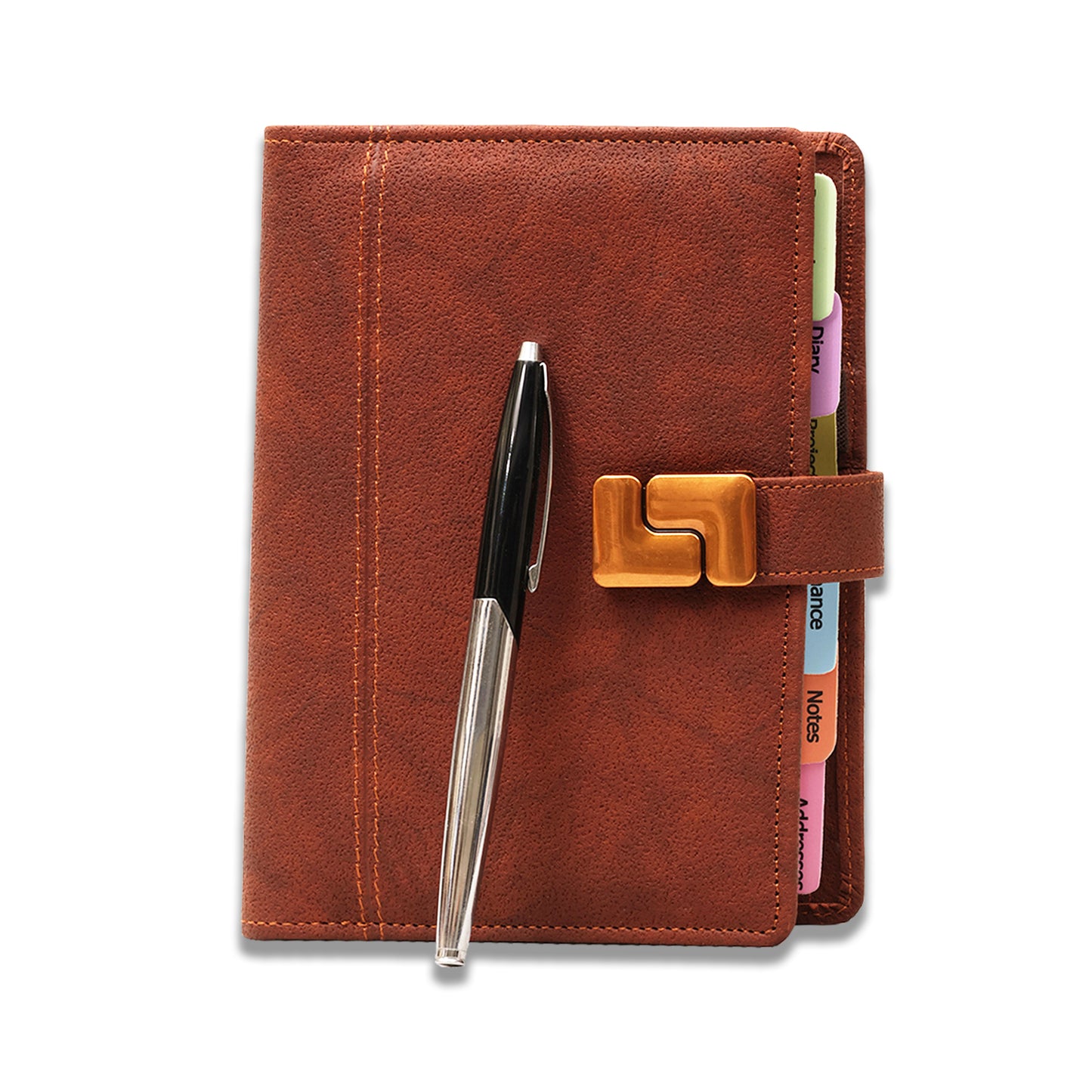 Brown Daily Planner 2026 Diary, Weekly & Monthly Agenda Organizer Dated