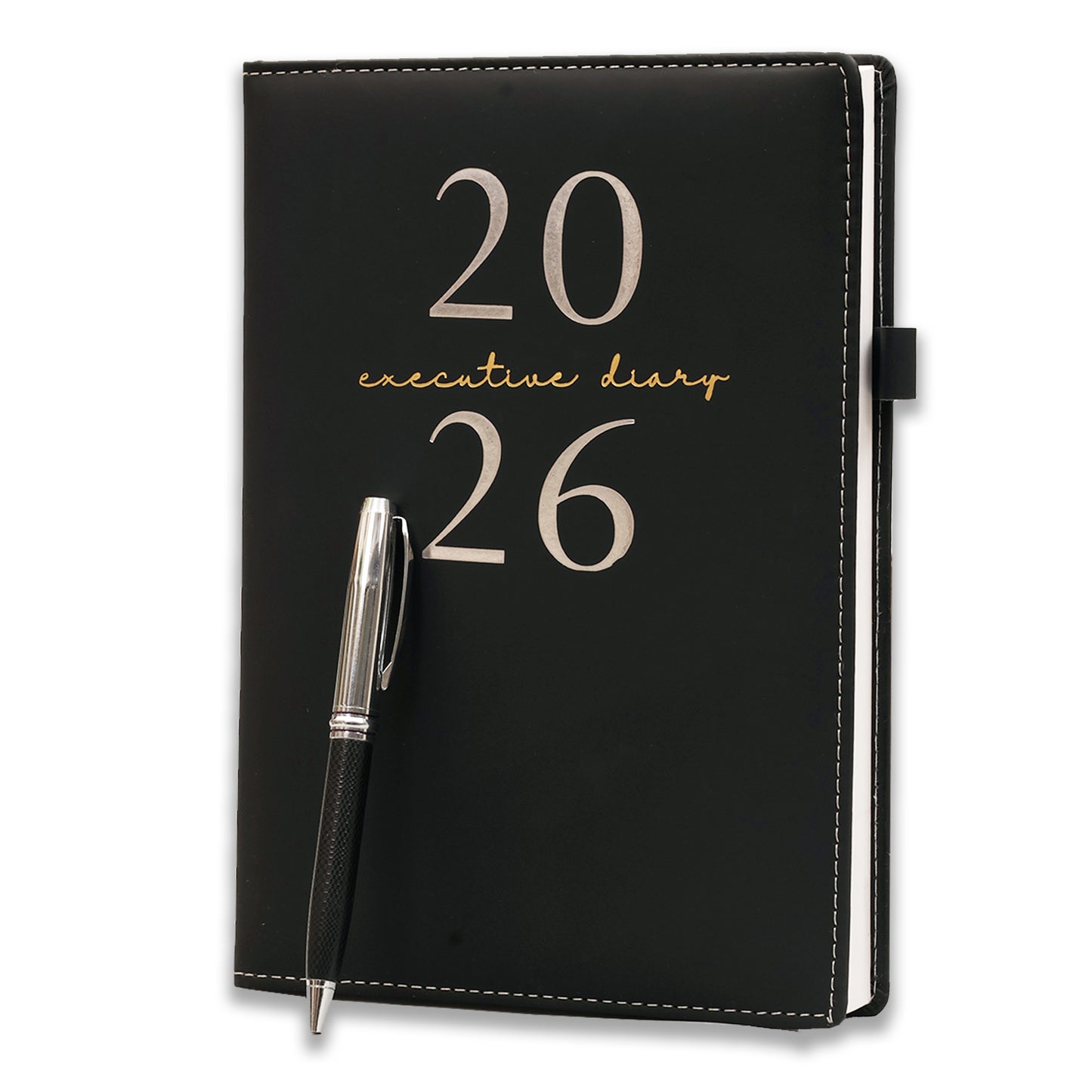 Black Diary 2026 Ruled Notebook