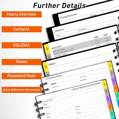 Spiral Daily Planner 2026