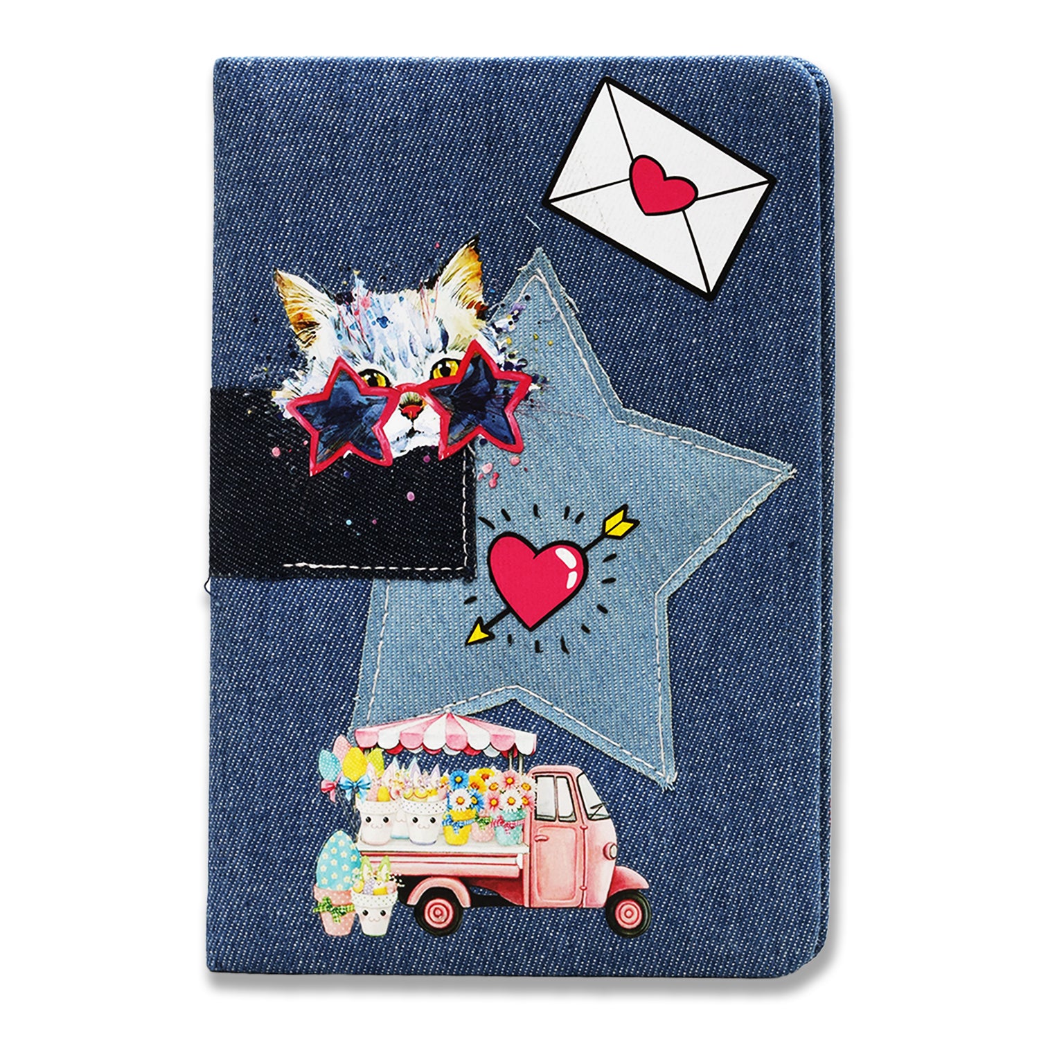 Denim Notebook Diary Hard Bound, 156 Ruled Pages 70 GSM Bleed Free Paper, A5 Daily Planner Journal for Writing, Personal Organizer for Home Office School & Travel