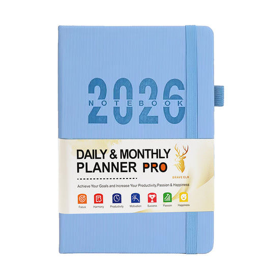 A5 2026 Planner Daily Calendar Weekly to Do List Notebook with Goal & Habit Tracker Organizer, A5 Weekly Planner Notebook