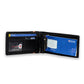 Black with Brown stripe All in ONE Expendable Faux Leather Cheque Book Holder - Document Holder