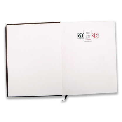 Brown Dated 2026 12 Month Calendar Year Planner, Week-to-View Diary HardCover