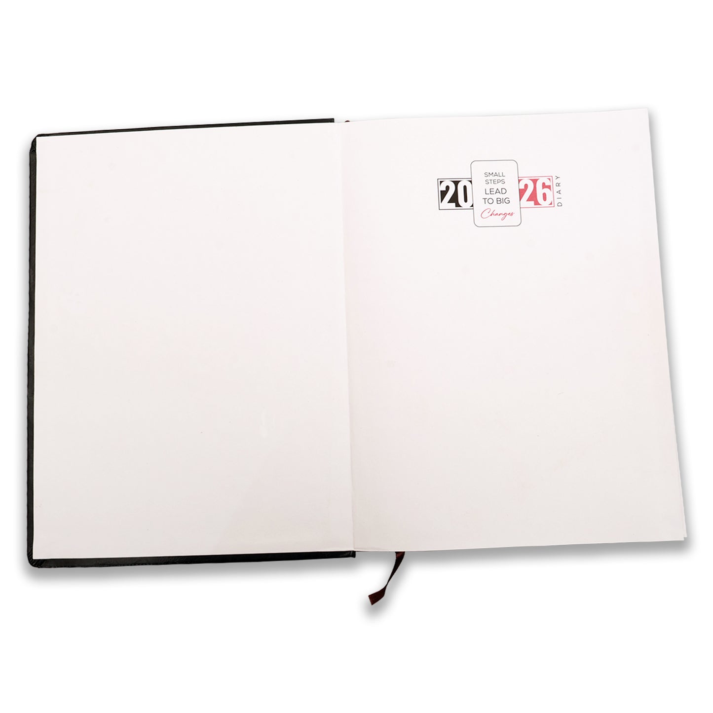 Black Dated Diary 2026 to Do List Planner