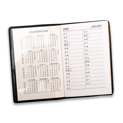 2026 Dated Pocket Diary Mini Daily Planner|Agenda|Calendar Organizer with 12 Monthly Tabs