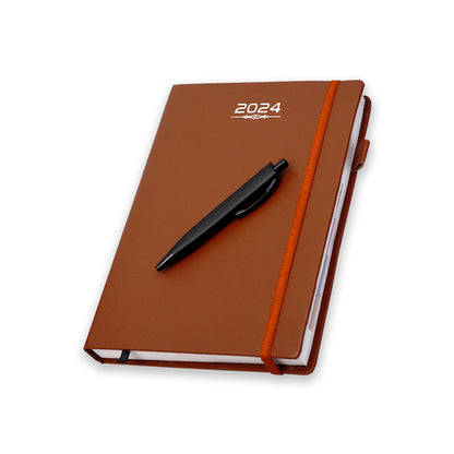 Diary 2024 with dates Executive Size Premium PU Leather Diary Planner Organizer Executive Diary with Monthly & Year Planner