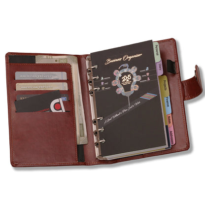 Brown Executive Faux Leather Diary 2025 for Office Going Men And Women with Pen