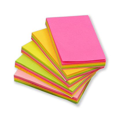 Sticky Notes Pad, Pocket-Size (2 x 3 Notes, 500 Sheets, Assorted Colours)
