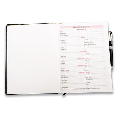 Black Diary 2026 Ruled Notebook