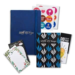 Undated 2024 Planner with Daily, Weekly and Monthly Sections, To-Do Lists, Bookmarks and Stickers (A5, Blue)