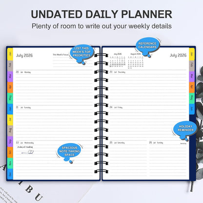 2026 Dated Notebook Journal Gift for Men and Women