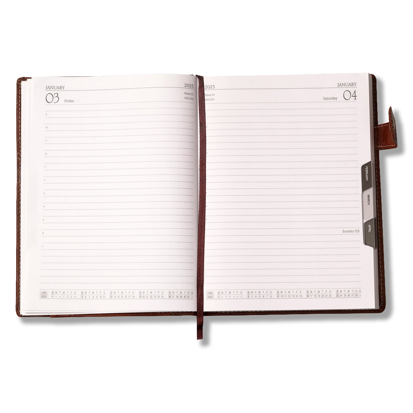 Hard Bound Leather Executive Planner