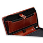 Brown All in ONE Expendable Leatherette Cheque Book Holder - Document Holder  .