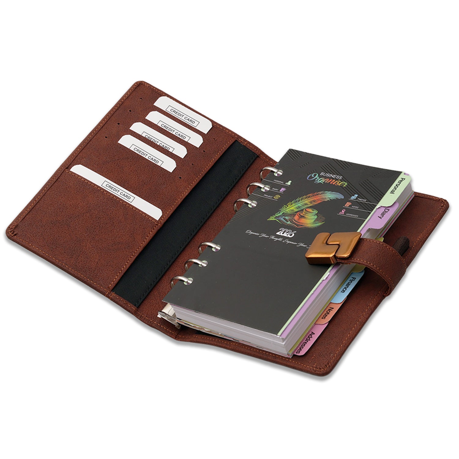 Brown Daily Planner 2026 Diary