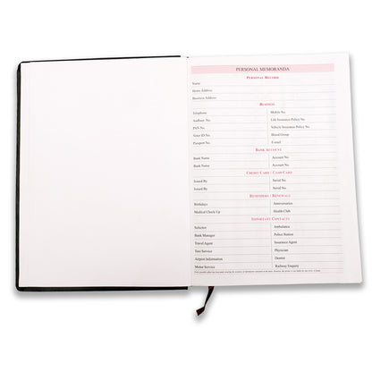 Black Dated Diary 2026 to Do List Planner