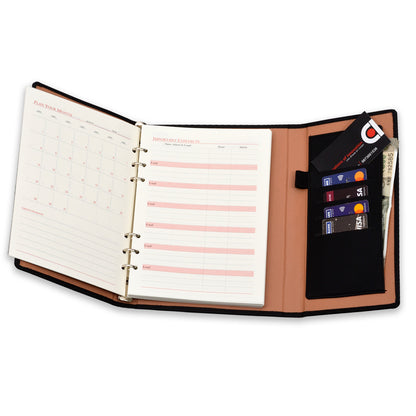 Black Undated Planner for Organization and Planning; Ideal Planner for Students, Schools, Colleges, and Working Professionals