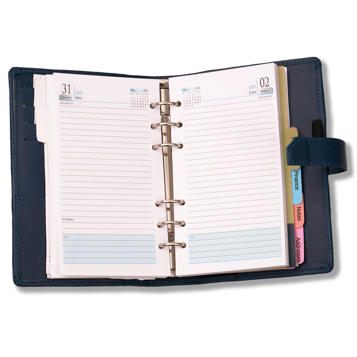 Blue Designer 2025 Diary For Work | Home | Office with Pen