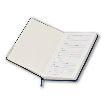 Blue A5 Notebook (6 X 8.5 Inches), 80 GSM, 180 Ruled Pages