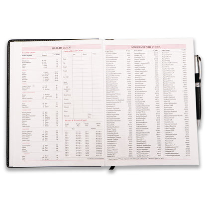 Black Diary 2026 Ruled Notebook