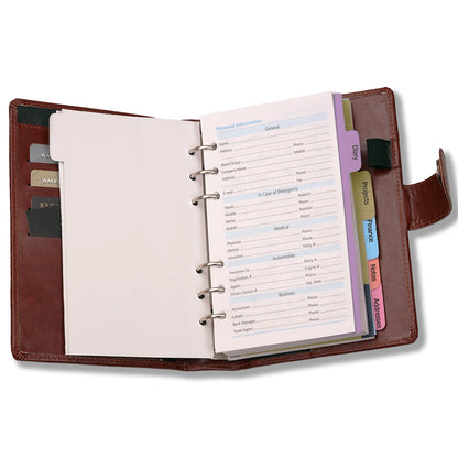 Brown Executive Faux Leather Diary 2025 for Office Going Men And Women with Pen