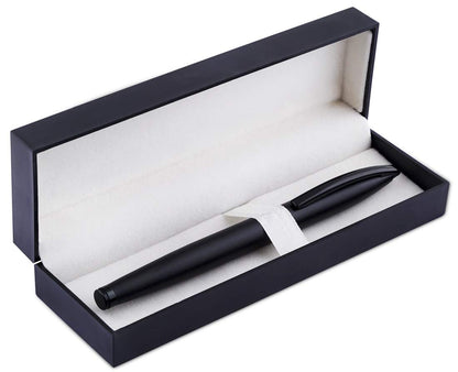 Black Elegant Metallic Collection Roller Ball Point Pen Gift Local Stationery with Box
