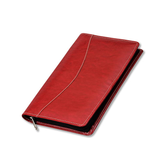 Red Cheque Book Holder, Vegan Leather Expanding Handmade Multiple Cheque Book Holder for Cards, Women/Men Cheque Book Wallet, Traveling Wallets, Checkbook Holder, Documents Holder for Office & Home
