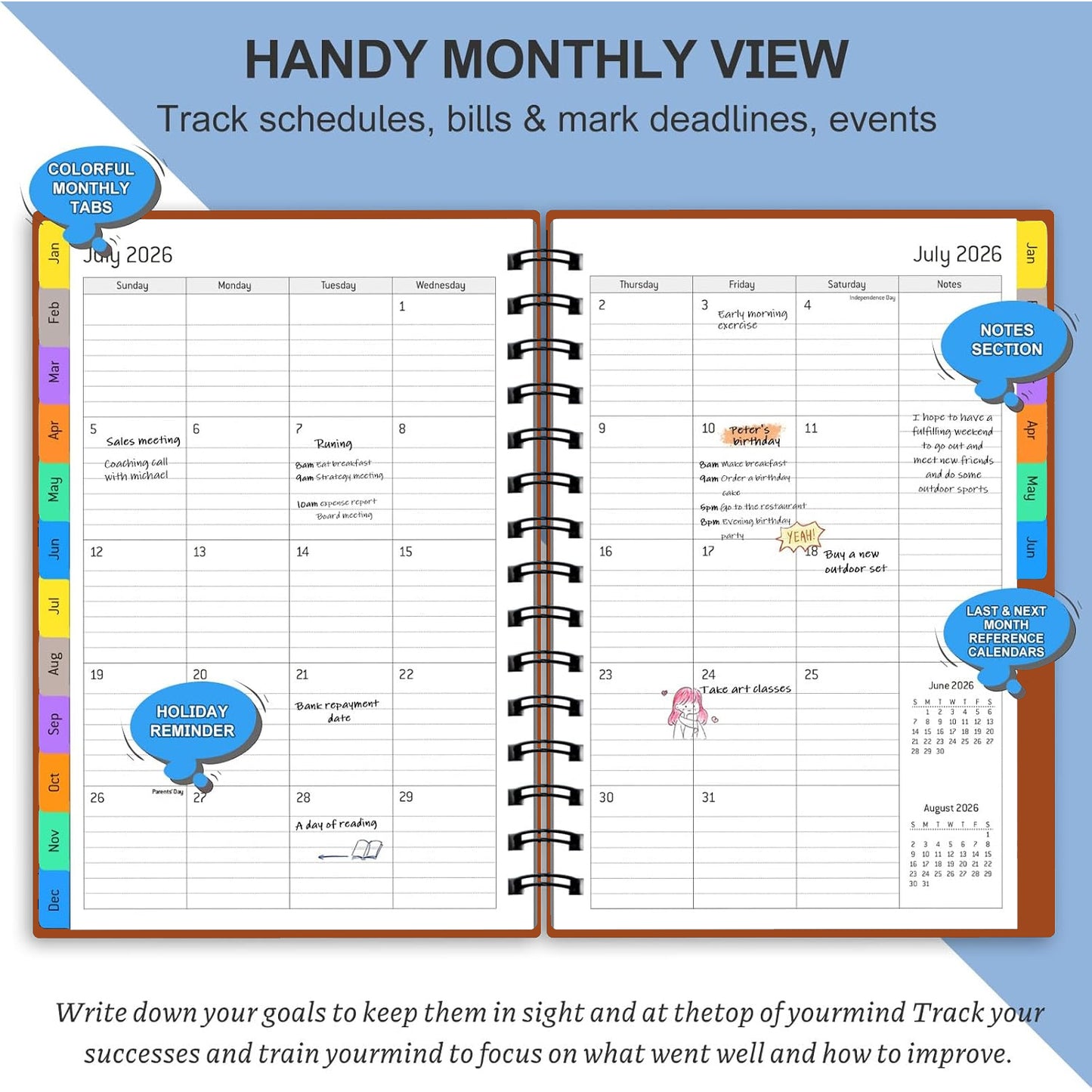 2026 Appointment Book Planner with Weekly ＆ Monthly Notebook