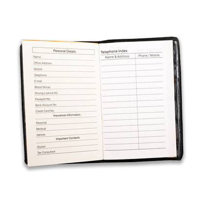 2026 Dated Pocket Diary Mini Daily Planner|Agenda|Calendar Organizer with 12 Monthly Tabs