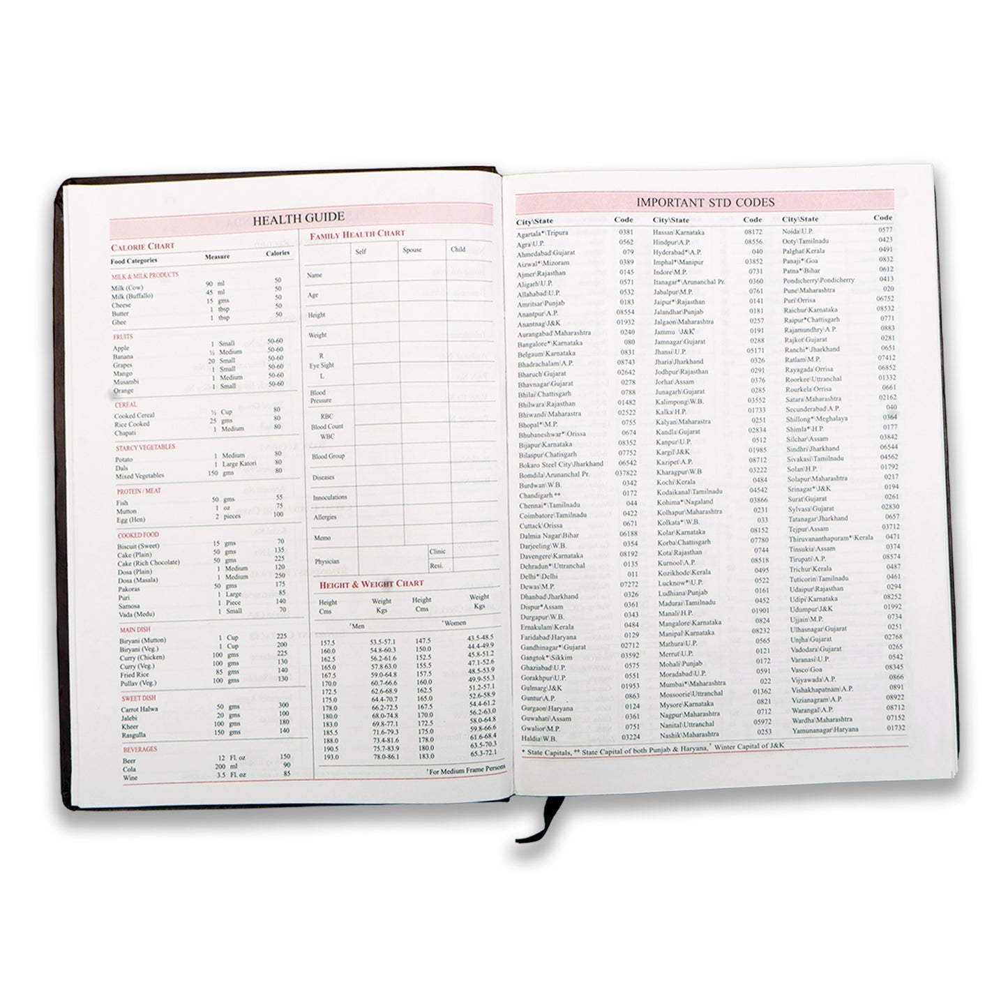 Brown Dated 2026 12 Month Calendar Year Planner, Week-to-View Diary HardCover