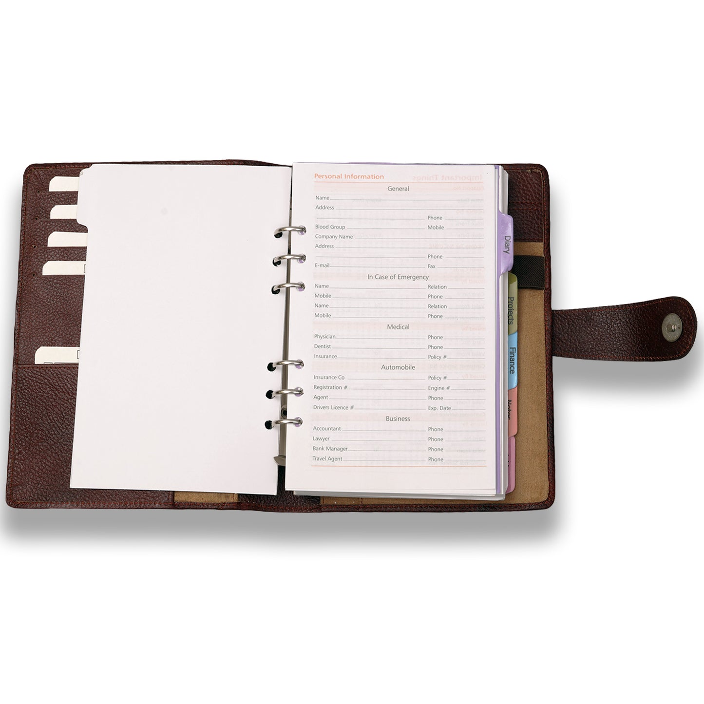 Leather Daily Organizer