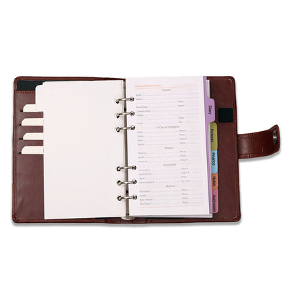 Brown Daily Dated 2026 Elegant Planner