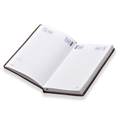 Brown Dated Gift Set Diary Corporate 2024 Business Diary Unique Planner and Professional Organizer New Year Gift for Men & Women with pen