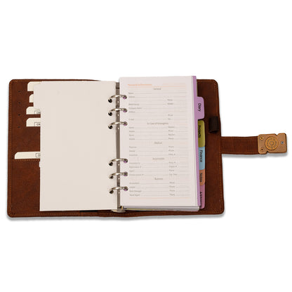 Brown Daily Planner 2026 Diary, Weekly & Monthly Agenda Organizer Dated