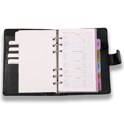 Faux Leather Organizer Diary