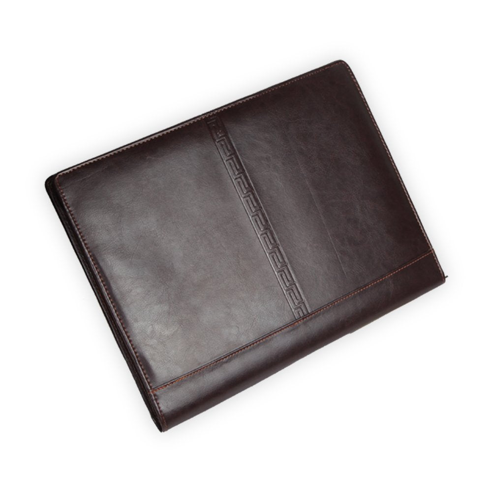 Brown Document Folder / Conference Folder with pad