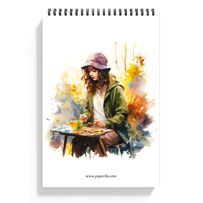 Watercolour Book | A5 Size 24 Perforated Pages | 300 GSM, Bleed-Free Paper | Wiro Bound, Lay-Flat Design | Ideal for Watercolour, Acrylic, Mixed Media & More