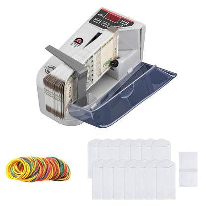Portable LED Display Mini Note Counting Machine for Home, Office, Business | Indian Currency/Cash Counting Machine | UV/WM Function |Auto-shutoff | White