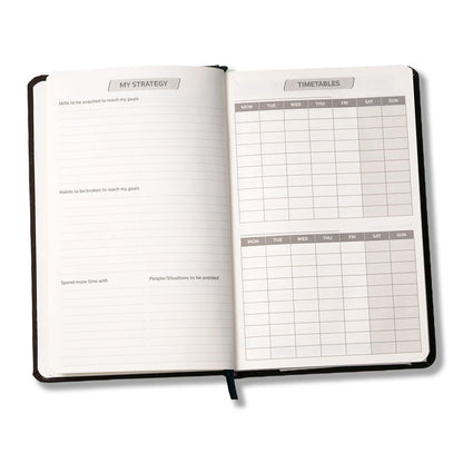 Undated Black Planner with Stickers