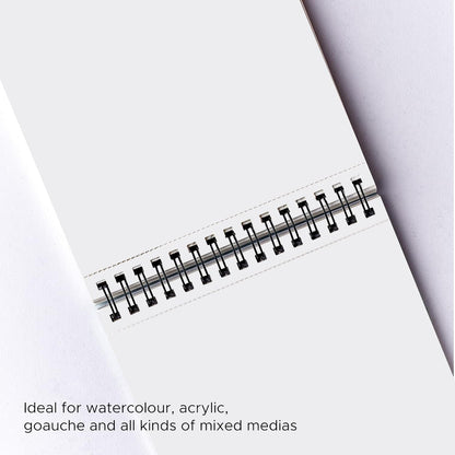 Sketch Book 20cm x 29cm, 1-Pack, 25 Sheets Spiral Bound Art Sketchbook,160gsm Artist Drawing Book Paper Painting Drawing Writing Sketching Pad for Kids Adult Teens Girls Boys