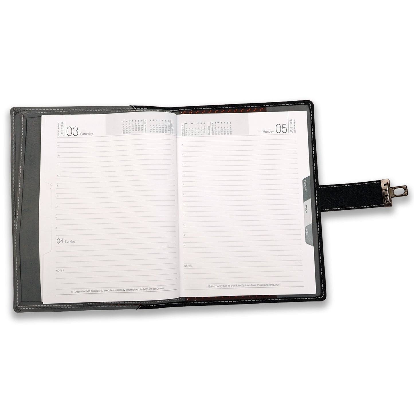 Premium Dated 2026 Appointment Book and Planner Daily Weekly Organizer stationery Item Diary with Lock