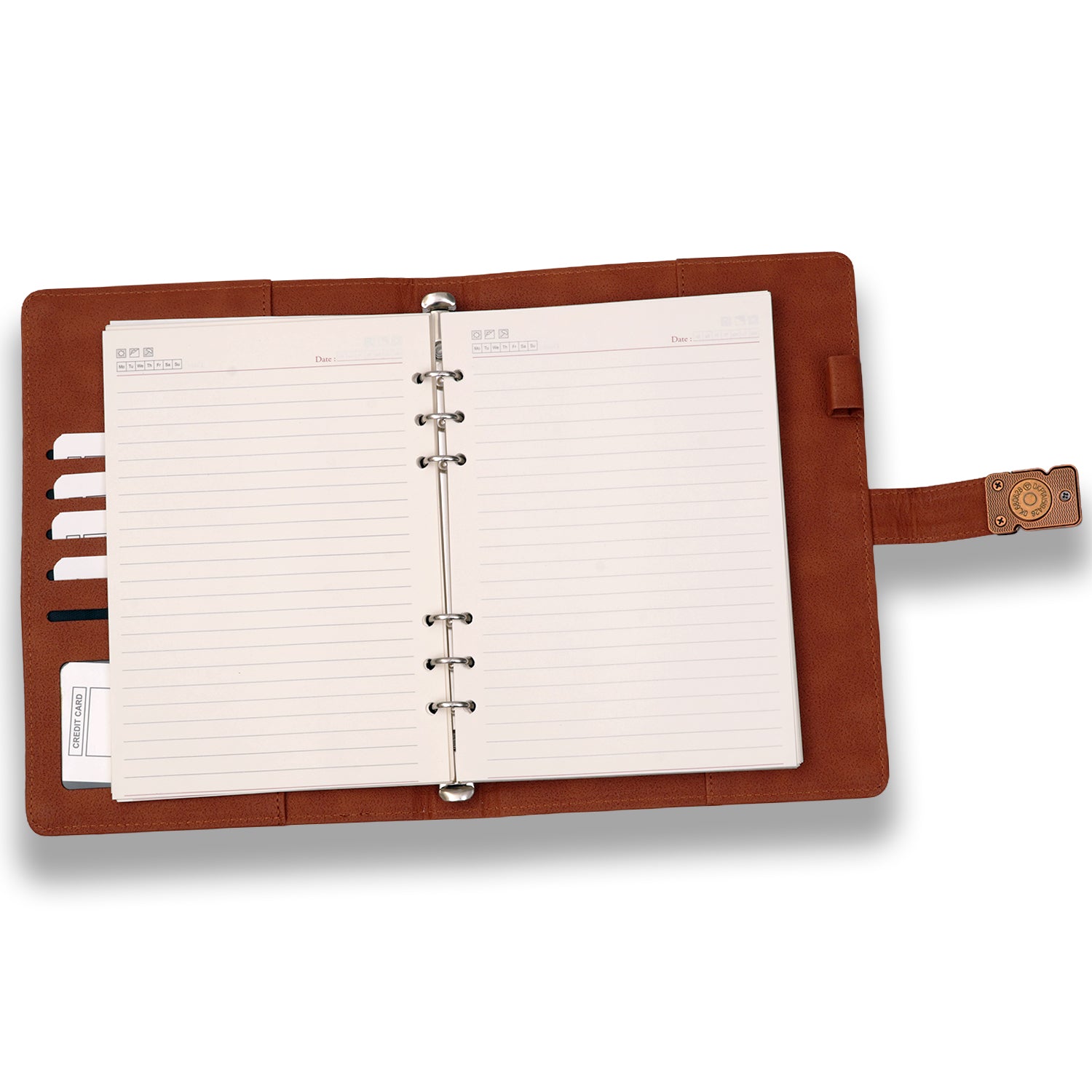 Brown Undated Faux Leather Diary | Daily Planner