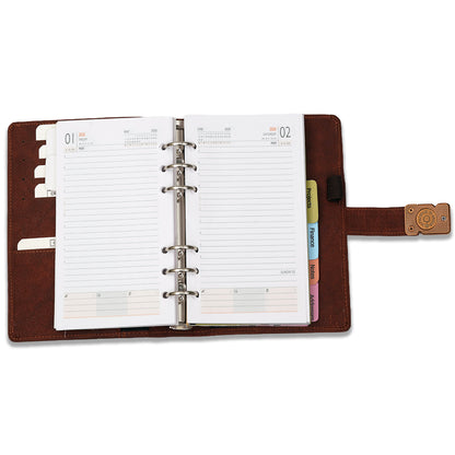 Brown Daily Planner 2026 Diary, Weekly & Monthly Agenda Organizer Dated