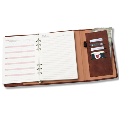 Faux Leather Undated Business Planner Journal